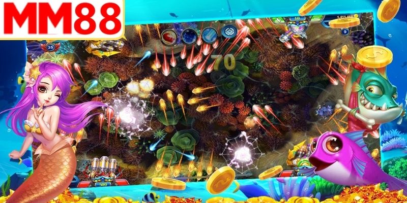 Giao diện bắn cá Rùa Xanh với đồ họa sống động